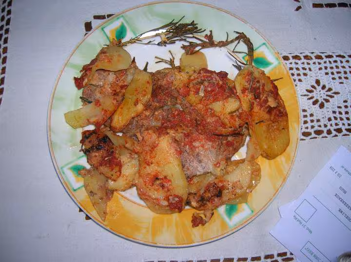Tranches d agneau au romarin tomate et picorino