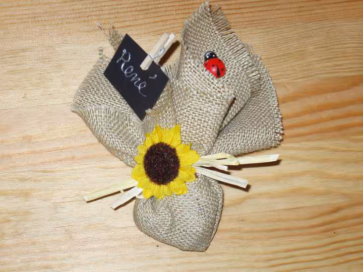 Prototype porte nom et dragees garcon