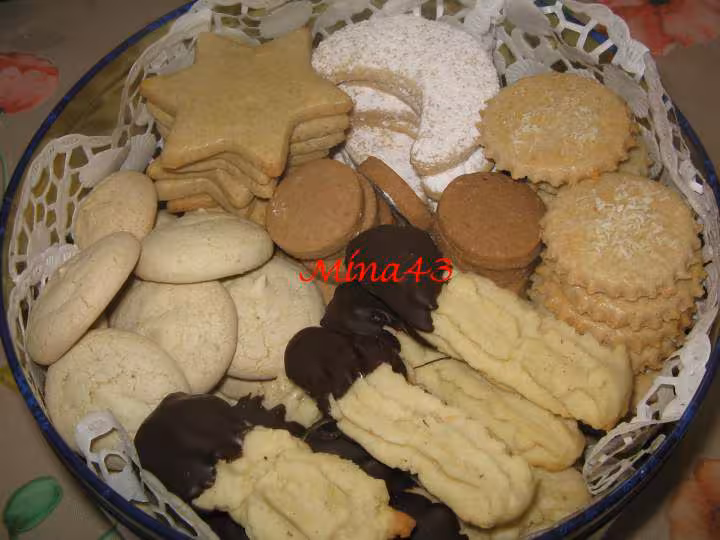 Assortiments de biscuits de noel