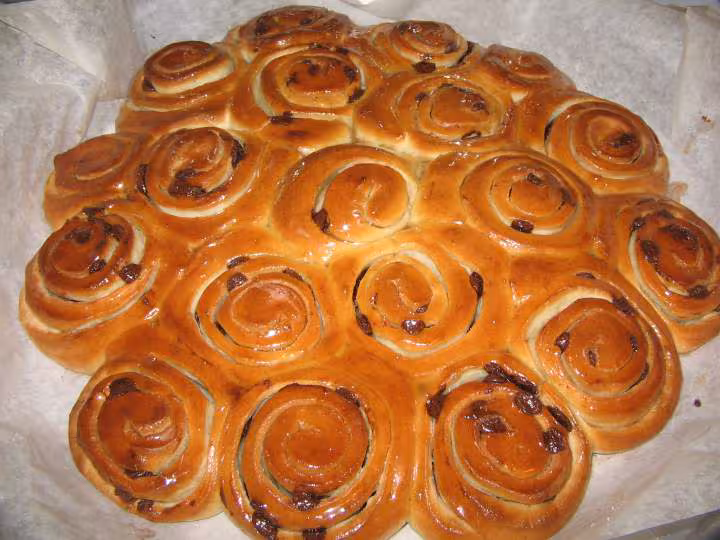 Brioche de chelsea apres cuisson