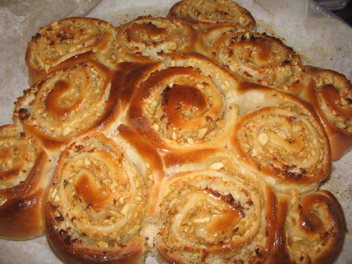 Brioche de chelsea pomme amande cannelle