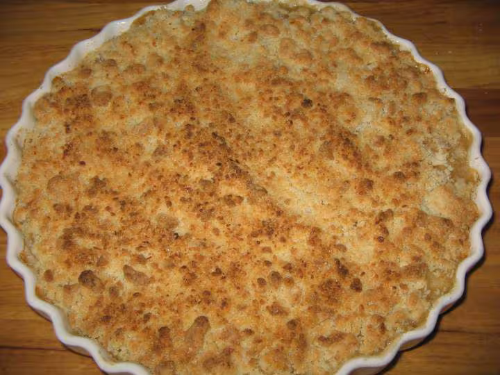 Crumble aux pommes et amandes