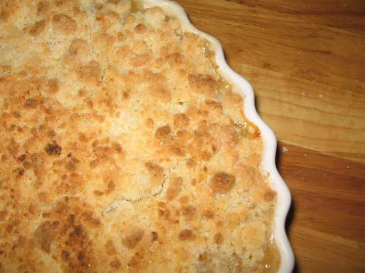 Crumble aux pommes et amandes