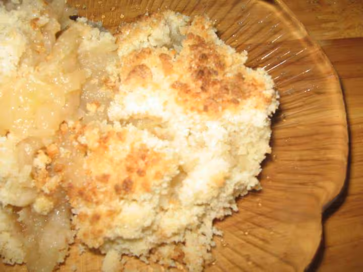 Crumble aux pommes et amandes