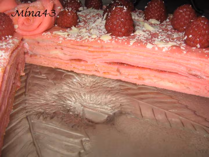 Gateau crepe de la st valentin