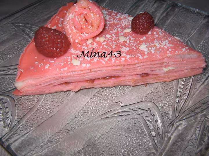 Gateau crepe de la st valentin