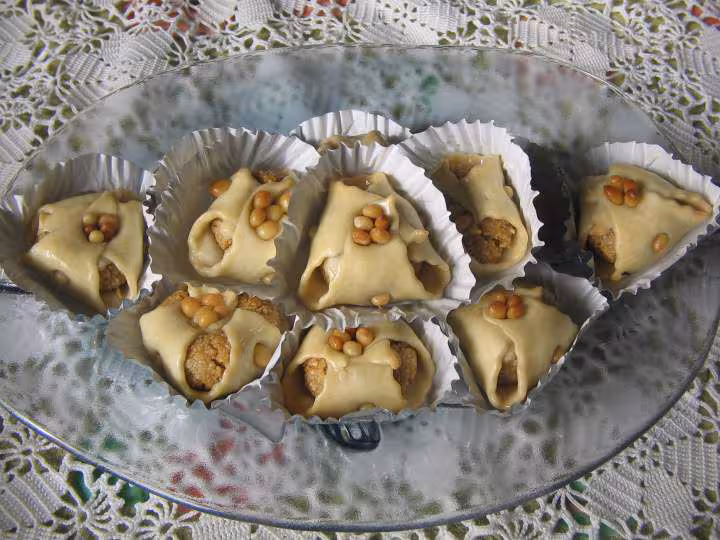 Gateaux cacahuetes et pignons