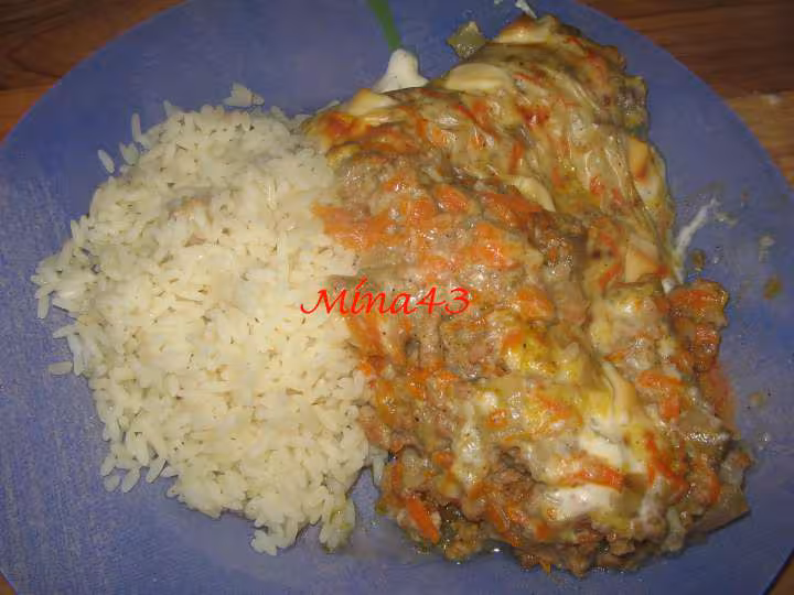 Gratin d endives et riz