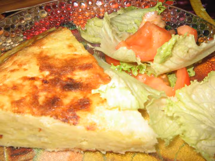 Tortilla et salade