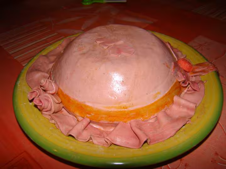 Gateau chapeau en pate chamallow