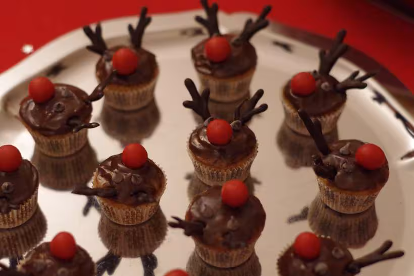 Cup cakes rudolf