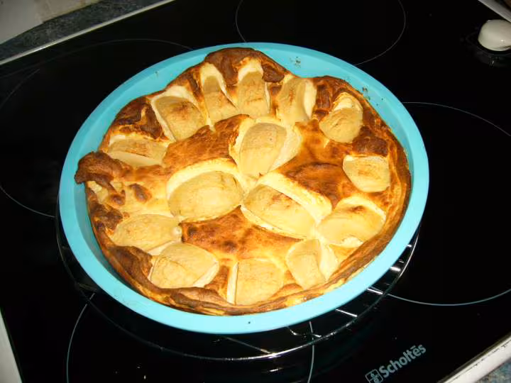 Gateau au fromage blanc et pommes