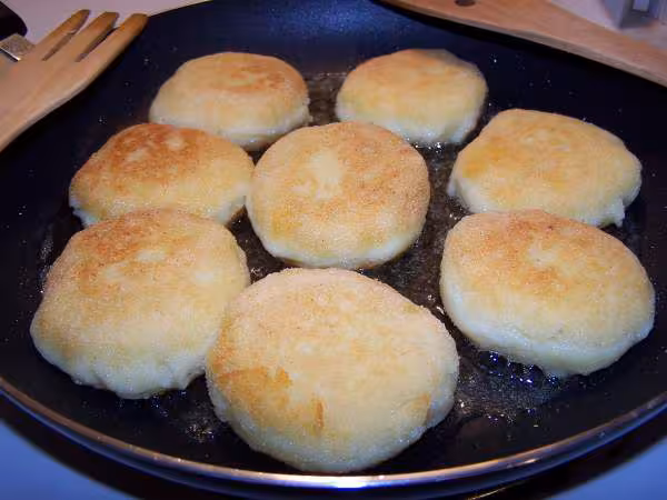 Croquettes au fromage retournees