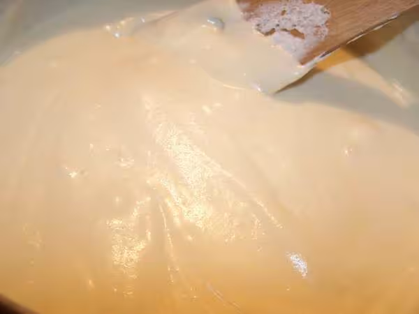La creme fouettee est bien incorporee
