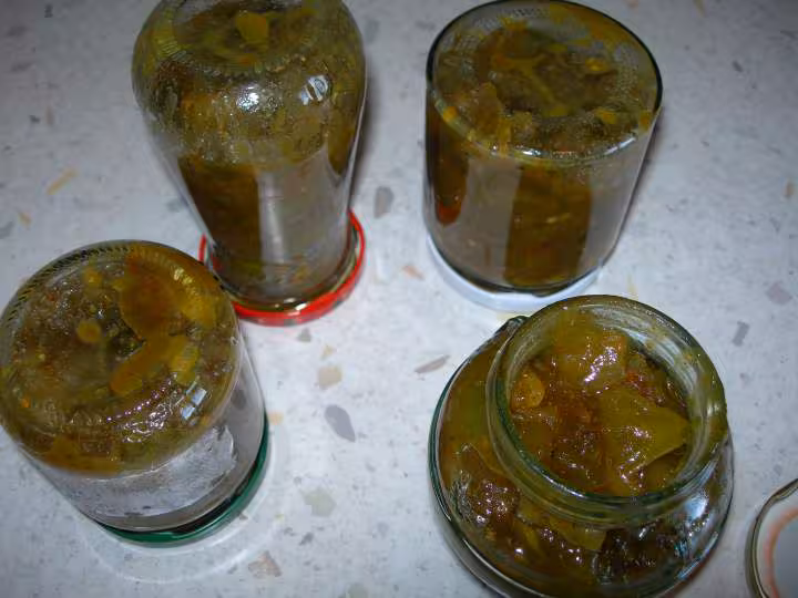 Chutney de tomates vertes