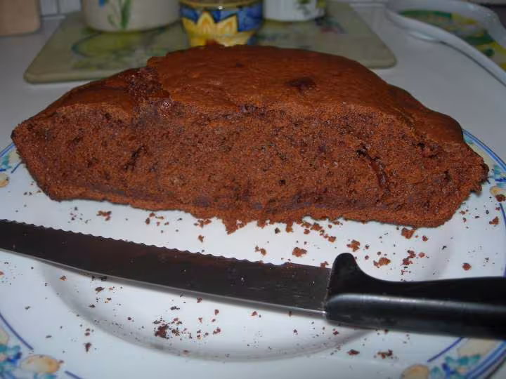 Gateau choco compote interieur