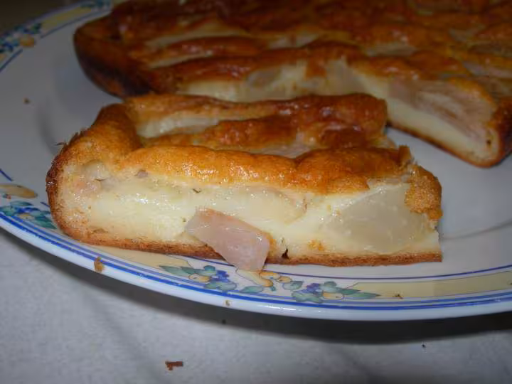 Gateau poires une part