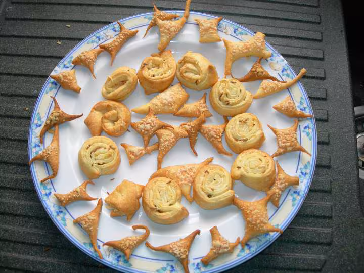 Mini feuilletes avec chutes de pate