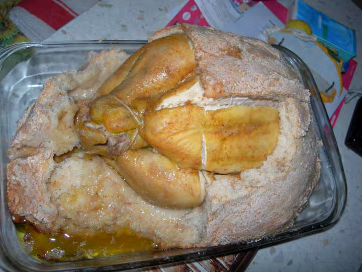Poulet pate de sel