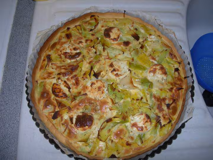 Tarte poireaux chevre