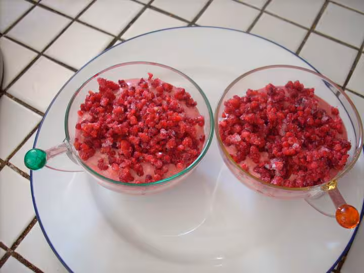 Bavarois framboises home chef