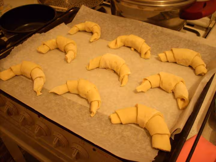 Croissants prets a cuire home chef