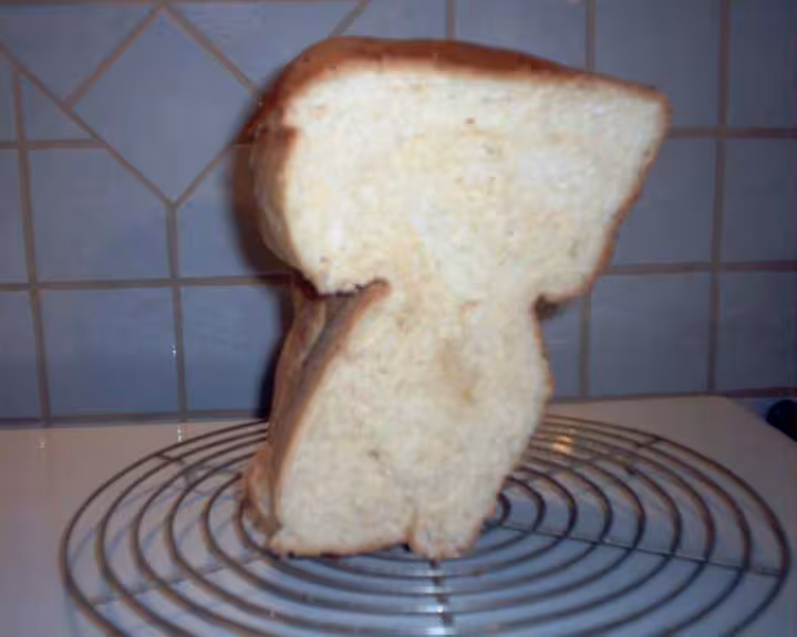 Brioche au fromage blanc coupe