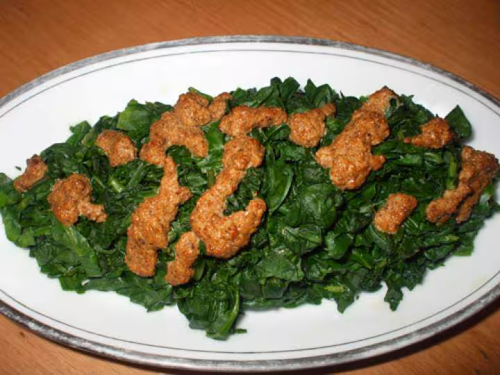 Salade d epinards aux graines de sesame