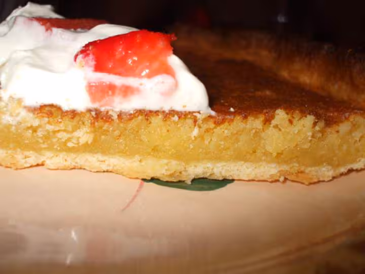 Tarte et citron vert et amande