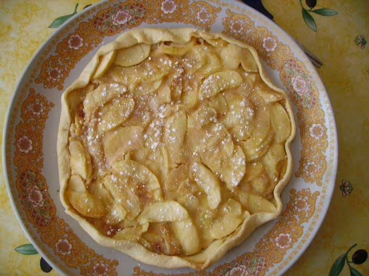 Tarte pommes amandes