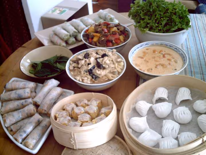 Repas exusivement asiatique