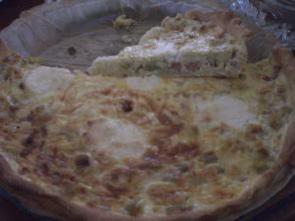 Quiche poireaux lardons