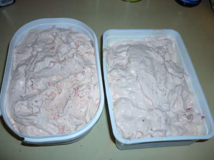 Glace fraises