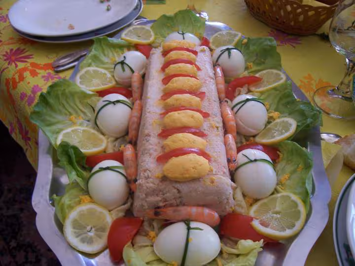 Une mousse de crevettes