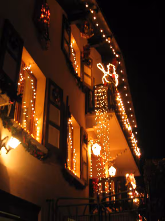 La maison de mes parents a noel