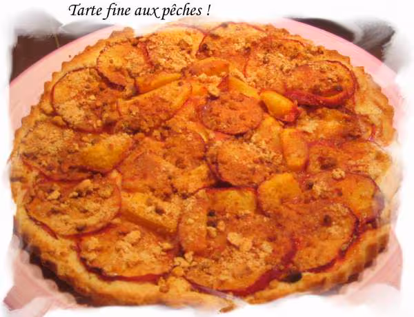Tarte fine aux peches