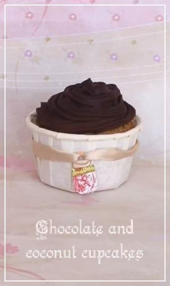 Chocolate coconut cupcakes