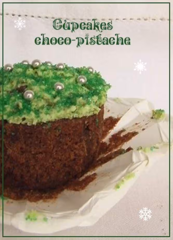 Cupcakes choco pistache