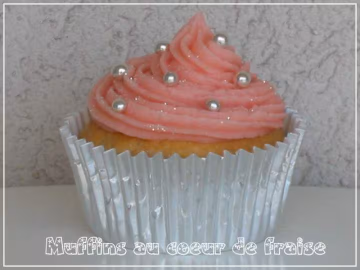 Muffins au coeur de fraise