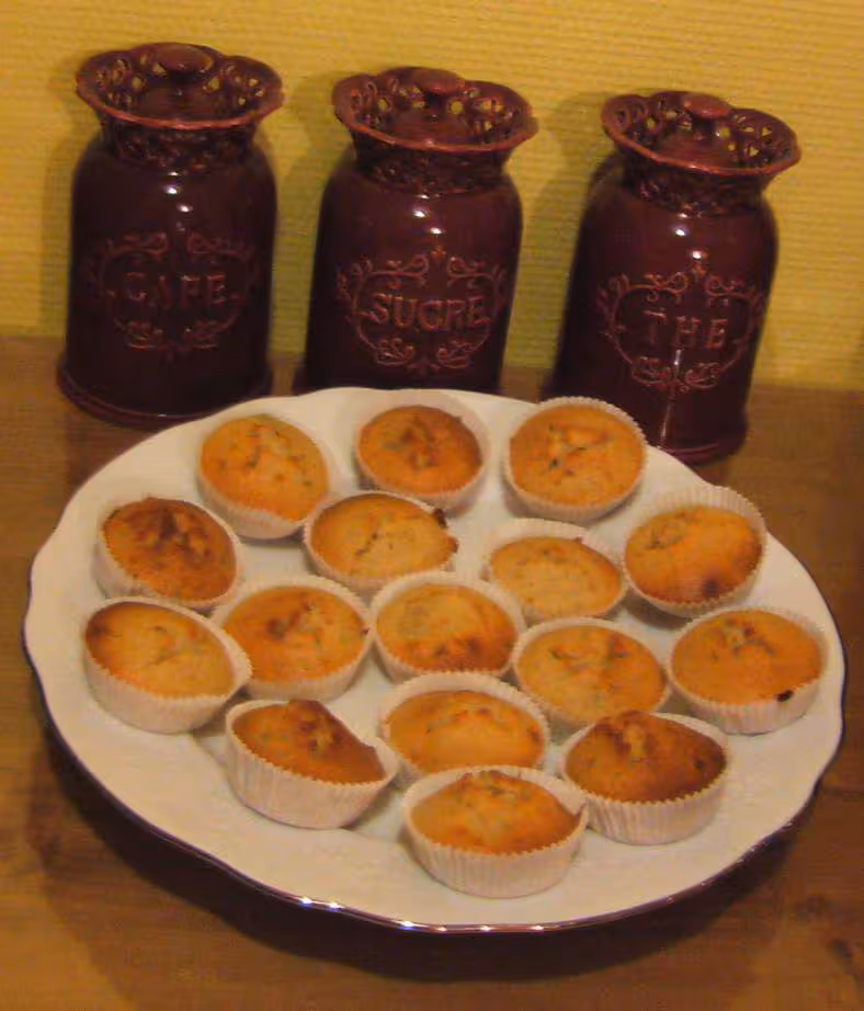 Muffins vanille banane