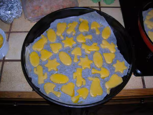 Biscuits milanais avant cuisson