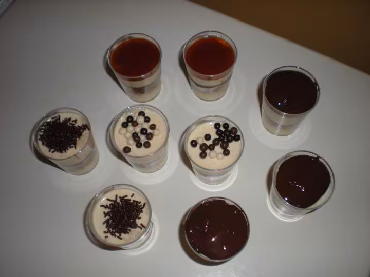 Verrines au chocolat