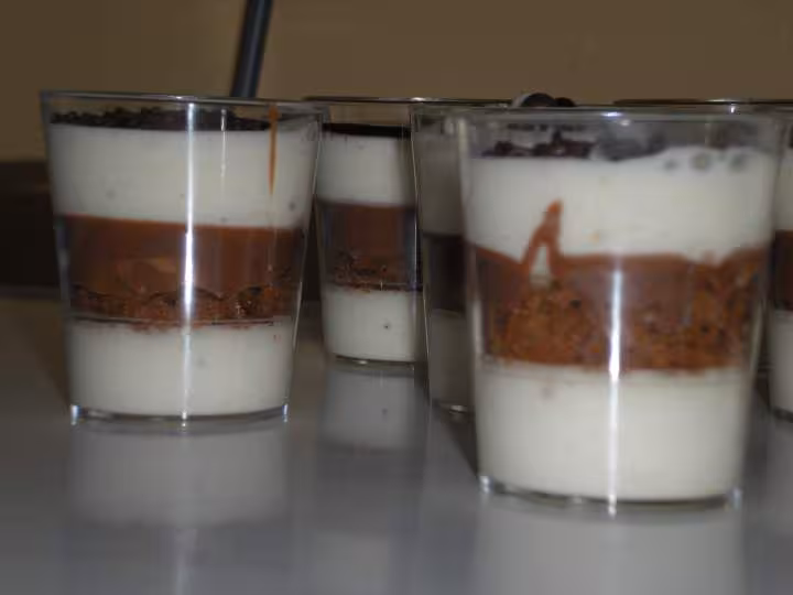Verrines au chocolat