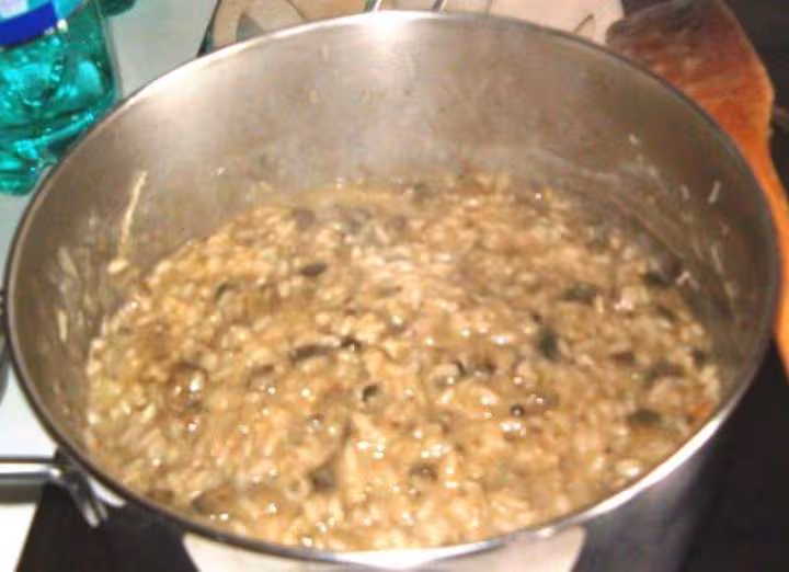 Risotto aux aubergines