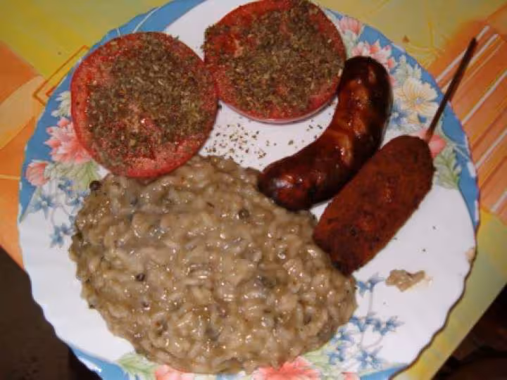 Risotto aux aubergines