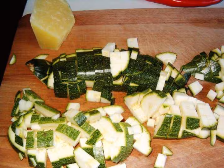 Risotto laitue courgettes