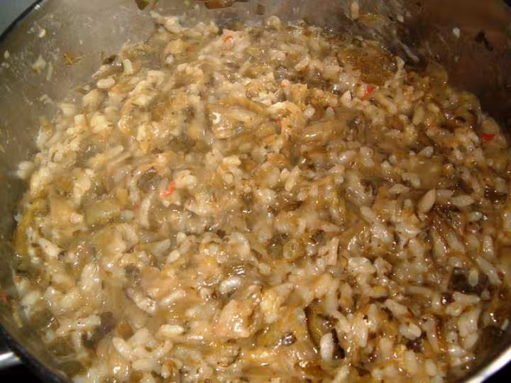 Risotto laitue courgettes