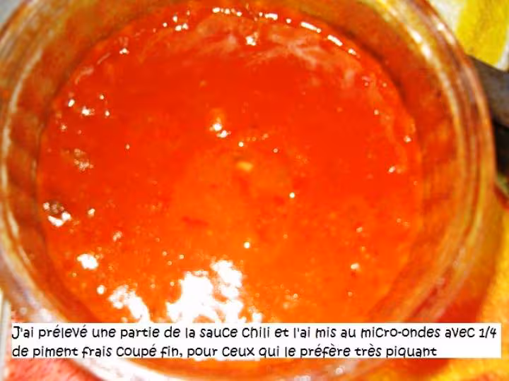 Sauce piment pour chili