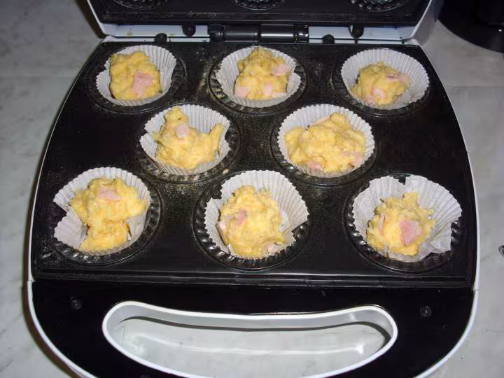Chouquettes salees dans le pie muffins