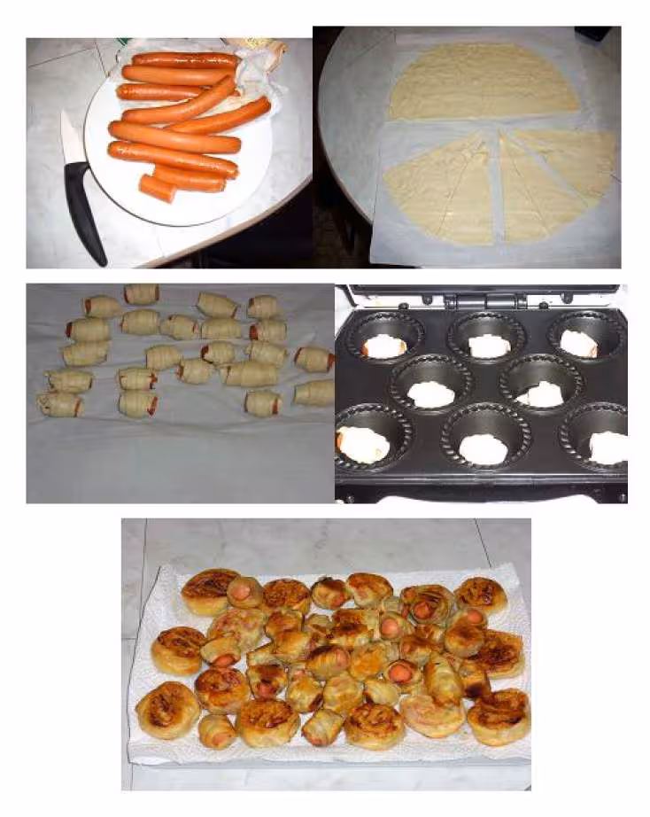 Croissants aux saucisses